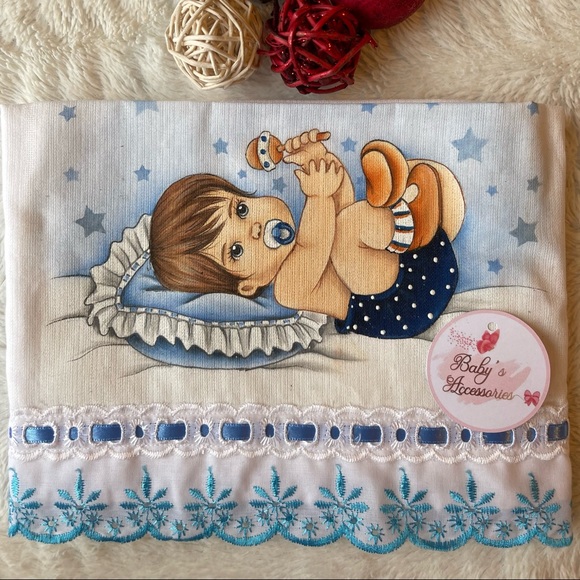Muslin baby swaddle (Handmade) - Picture 5 of 16